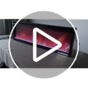 30-Inch Electric Fireplace Wall Mount & Recessed with 12 Flame Colors
