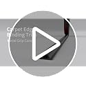 Carpet Edge Binding Trim with Metal Grip Core, 20FT Black Rug Edging