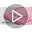 Juicy Couture Quilted Memory Foam Bath Mat Set - Scalloped Ribbon Border Hot Pink, 17x24 & 20x32 Inches