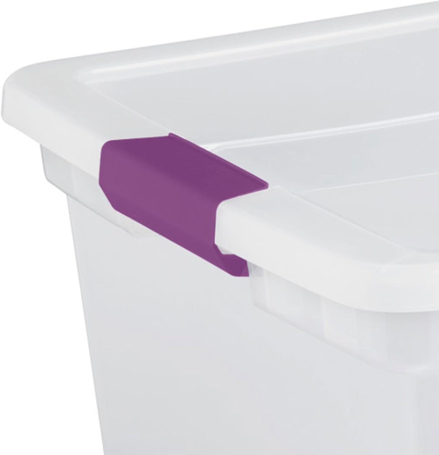 Sterilite 66 Quart ClearView Latch Box - Stackable Organizer Bins for Home Storage | 6 Pack