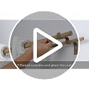 1 Inch Boho Wooden Double Curtain Rods for Windows 36-120 Inches - Adjustable