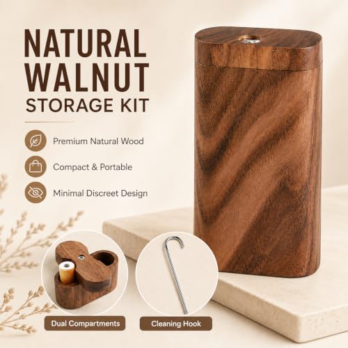 Wooden Storage Box - Modern Desktop Organizer for Small Items