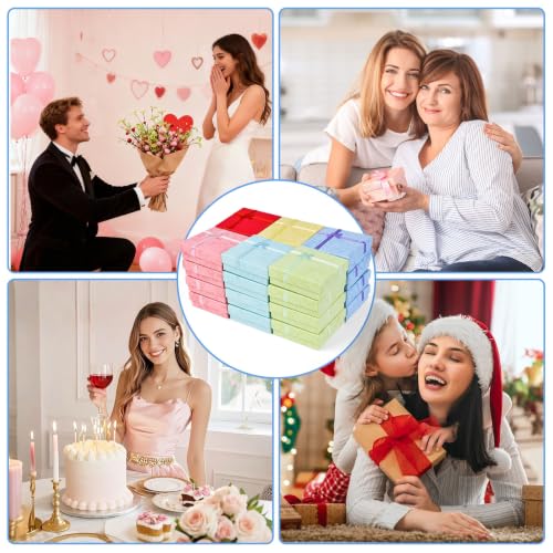 24 Pack Small Jewelry Gift Boxes with Ribbon Bow - Perfect for Earrings, Necklaces, and Bracelets