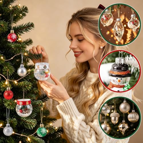 Christmas Ornament Hooks Set - Silver, 200 Pieces for Glass & Porcelain Decorations