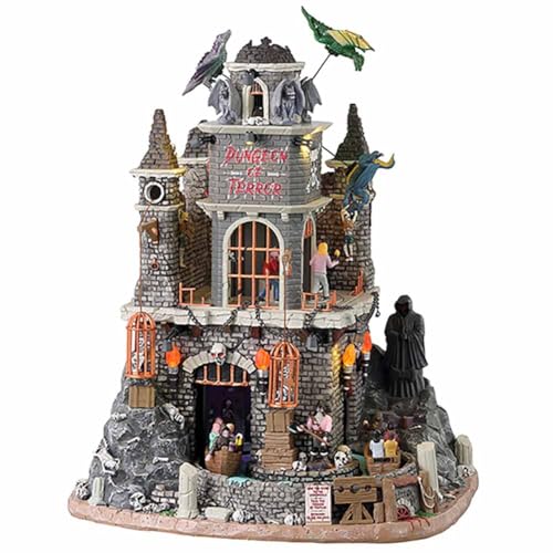 Halloween Village Building - Spooky Town Dungeon of Terror Collectible 2023