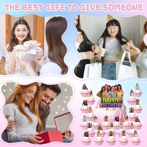 Cake Topper 25PCS Birthday Decorations for Cupcakes & Desserts