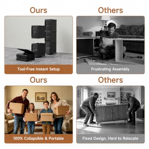 Black 4-Tier Slim Storage Cabinet - Narrow Bathroom Organizer on Wheels