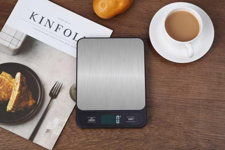 Skiennix Digital Kitchen Weight Scale - Accurate Measurement in Sleek Silver & Black Finish