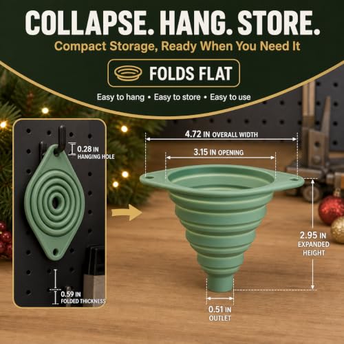 Christmas Tree Watering System with Clear PVC Tube, Collapsible Funnel & Reusable Ties