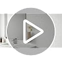 Hand Towel Holder with Shelf and Gold Towel Ring - Bathroom Organizer