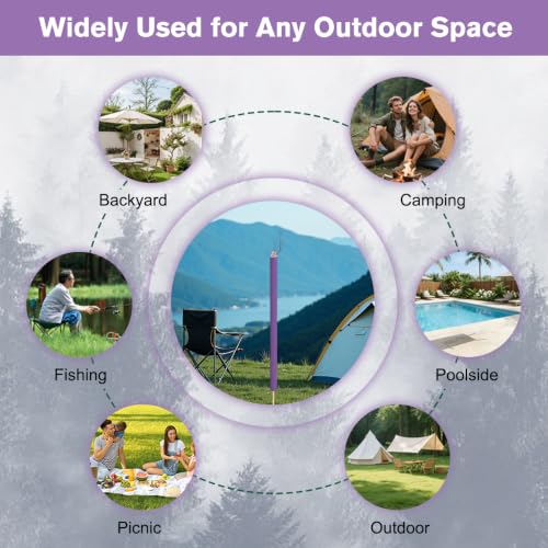 Purple 30 Pack Extra Thick Citronella Mosquito Incense Sticks Outdoor Use Safe & Long-Lasting