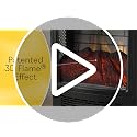 Duraflame Electric Stove Heater with 3D Flame Effect - Black