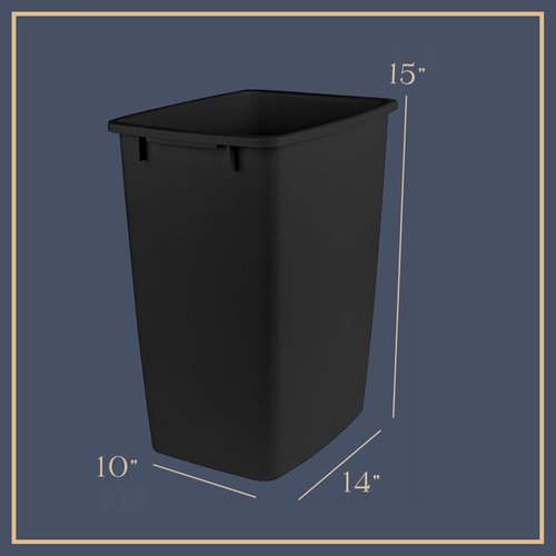 HOLDN’ STORAGE Pull Out Trash Can - 7 Gallon Heavy Duty Under Cabinet Solution | Chrome Finish, Lifetime Warranty