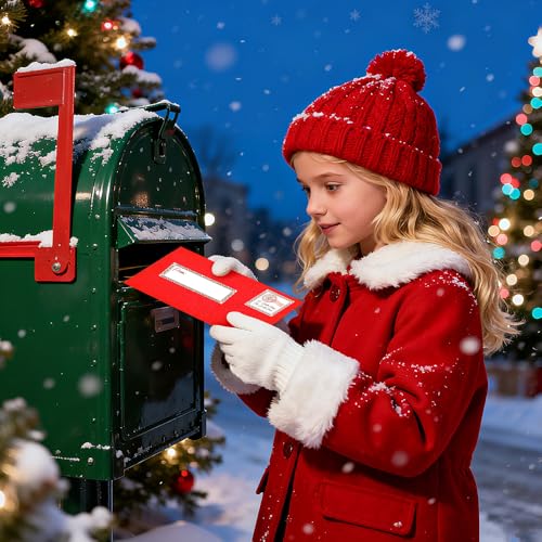 Santa Letter Writing Kit with Envelopes Stickers & Labels - Christmas Activity Set - SDLT01