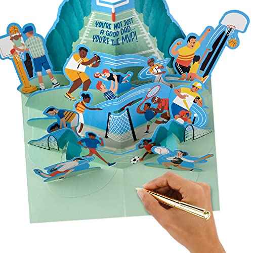 Hallmark Pop Up Fathers Day Card for Dad from Son or Daughter (Sports)