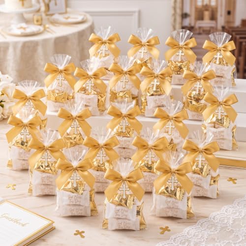 110 Count Bless This Day Faith Mints - Individually Wrapped Butter Mints for Baptism & Religious Celebrations