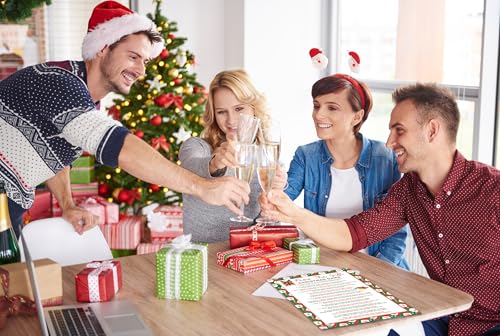 Christmas Pass The Gift Game - Family Party Holiday Fun, Reusable Card Set