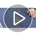 9-Inch Black and White Checkered Metal Christmas Tree Topper Star