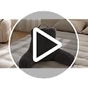Reading Pillow with Arms for Bed Sitting Up - Beige, 24 Inch - Supportive Backrest