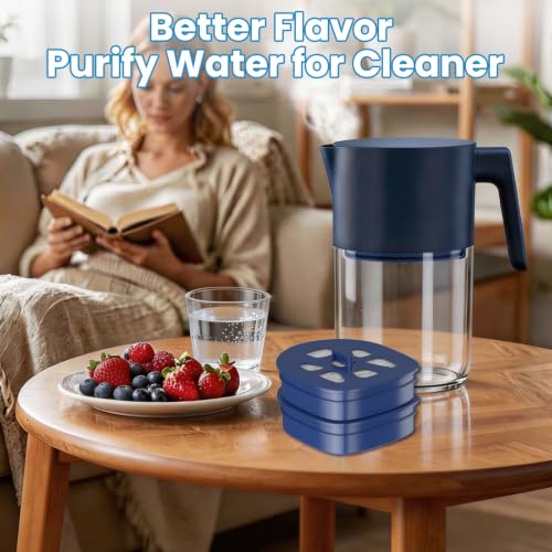 2-Pack Water Filter Cartridges for LARQ Pitcher - Advanced Carbon Replacement