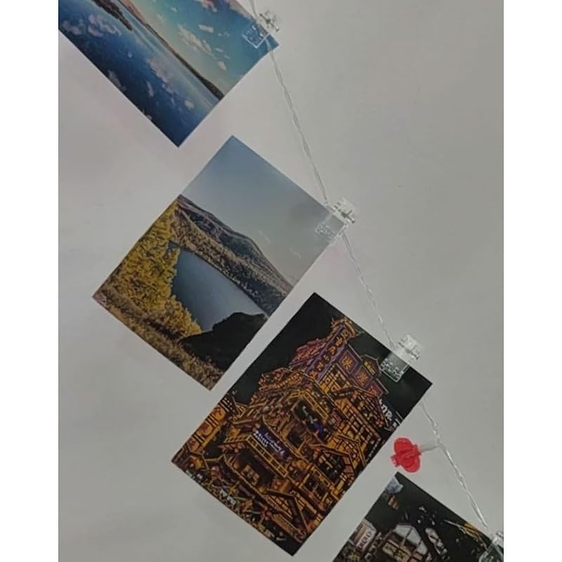 50 Pack Clear Clips for Photos - PVC Window & Wall Hanger Clamps, Multi-Purpose Clips for Christmas Lights, Posters, Papers