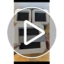 3.1 Inch Bed Risers Black Square Furniture Risers for 1100 lbs - 4 Pack