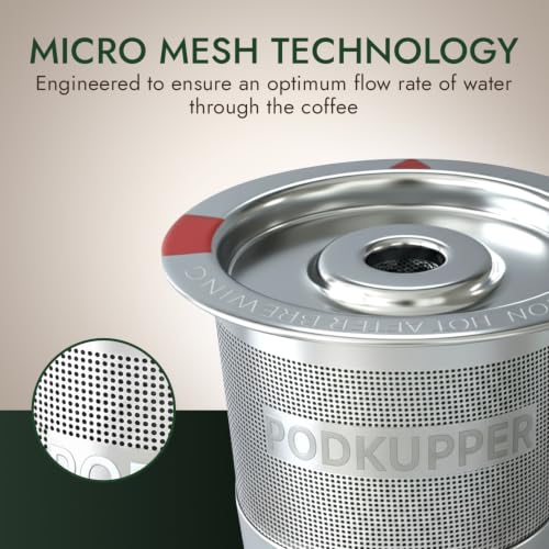 Reusable Stainless Steel K Cup Pods for Keurig Coffee Makers - 2 Pack