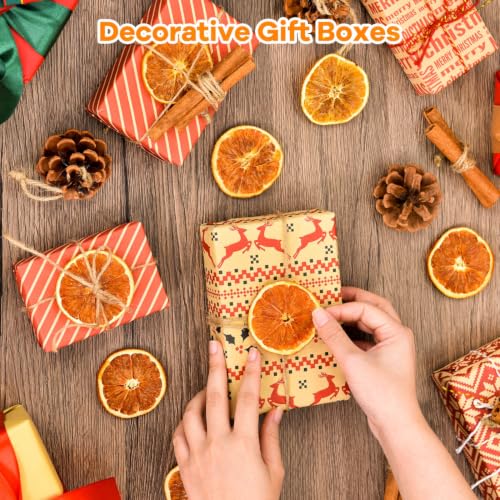 Christmas Dried Orange Slices Pine Cones Cinnamon Stick Set - 50 Pack