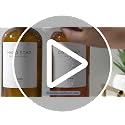 Kitchen Soap Dispenser Set 2 Pack - Amber Glass with Gold Pumps & Accessories