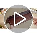 Solid Wood Wall Key Holder with Brass Hooks & Hidden Magnets, Organize Entryway