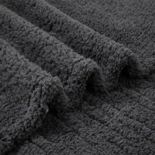 Garvee Electric Heated Blanket with Deep Foot Pocket & Large Front Pocket - Gray, 45x60 Inches