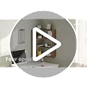 Wall Mounted Corner Floating Shelves Set of 4 - Walnut Finish