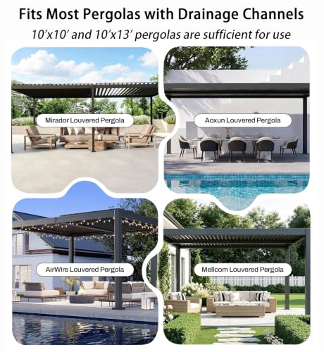 Outdoor String Light Clips for Pergolas - 35-Pack Weather-Resistant Wire Holders