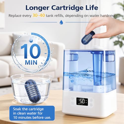 Demineralization Cartridge Filter for Ultrasonic Humidifiers - 20 Pack
