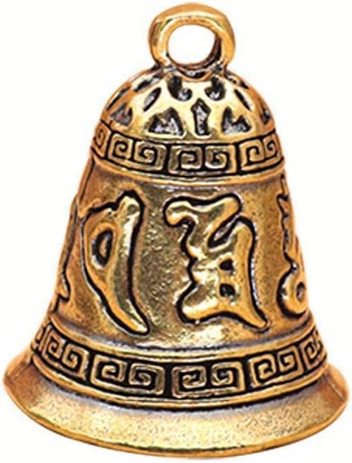 Skiennix Mini Antique Brass Copper Buddha Bells - 5-Piece Feng Shui Home Decor Set