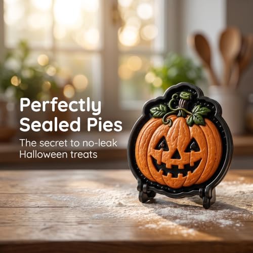 Halloween Spooky Mini Pie Mold Set with 10 Shapes - Ghost, Pumpkin, Skull & More - Reusable Baking Tool - Variation of THIS listing #I