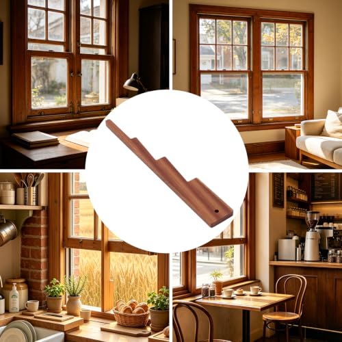 Adjustable Wooden Window Prop Stick - Support Rod for Ventilation & Safety