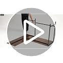 DUMOS L-Shaped Computer Desk with PC Stand - Reversible Corner Workstation, Black / 50-In