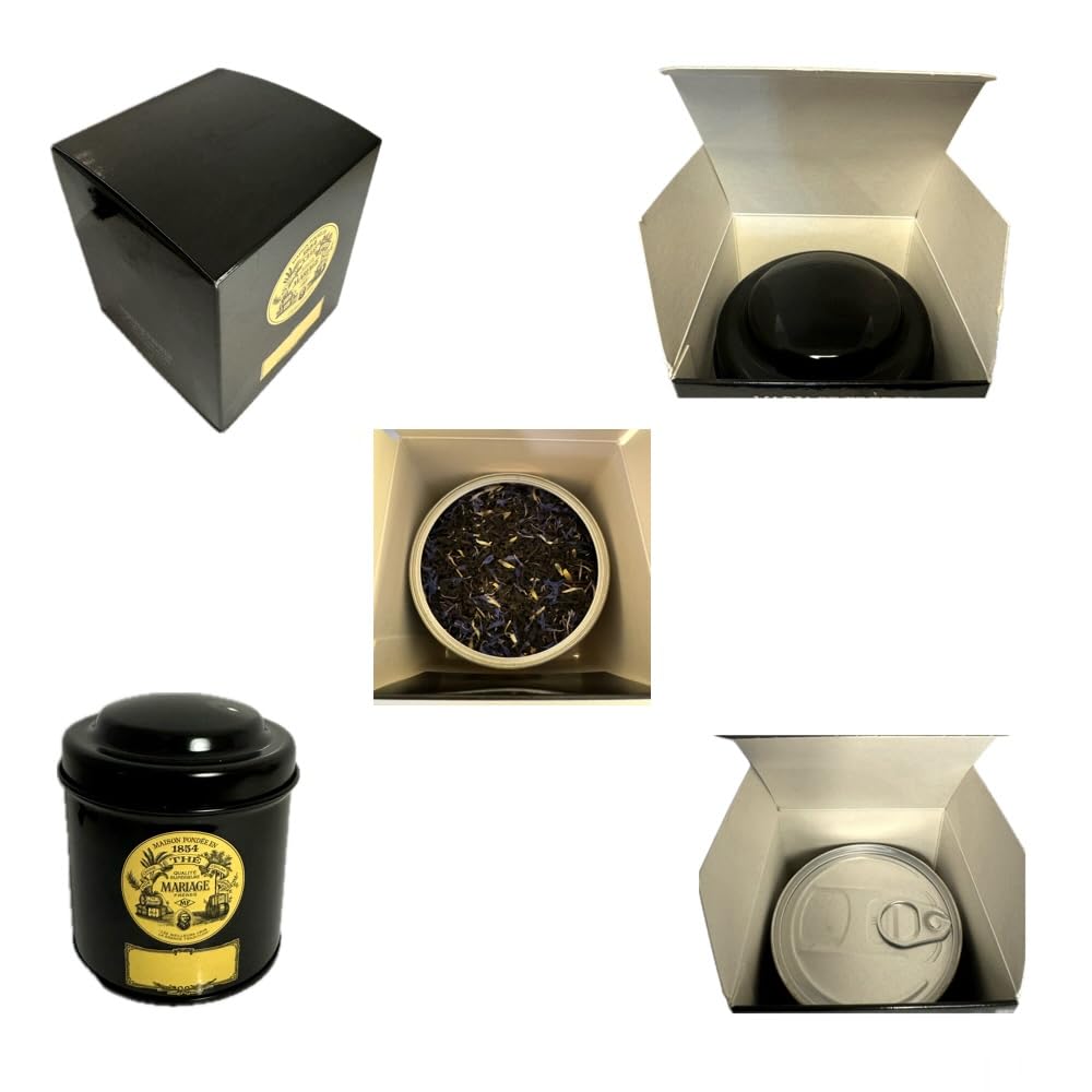Mariage Freres Earl Grey French Blue, Black Tea 100g 3.5oz Loose Tea (1 Pack)