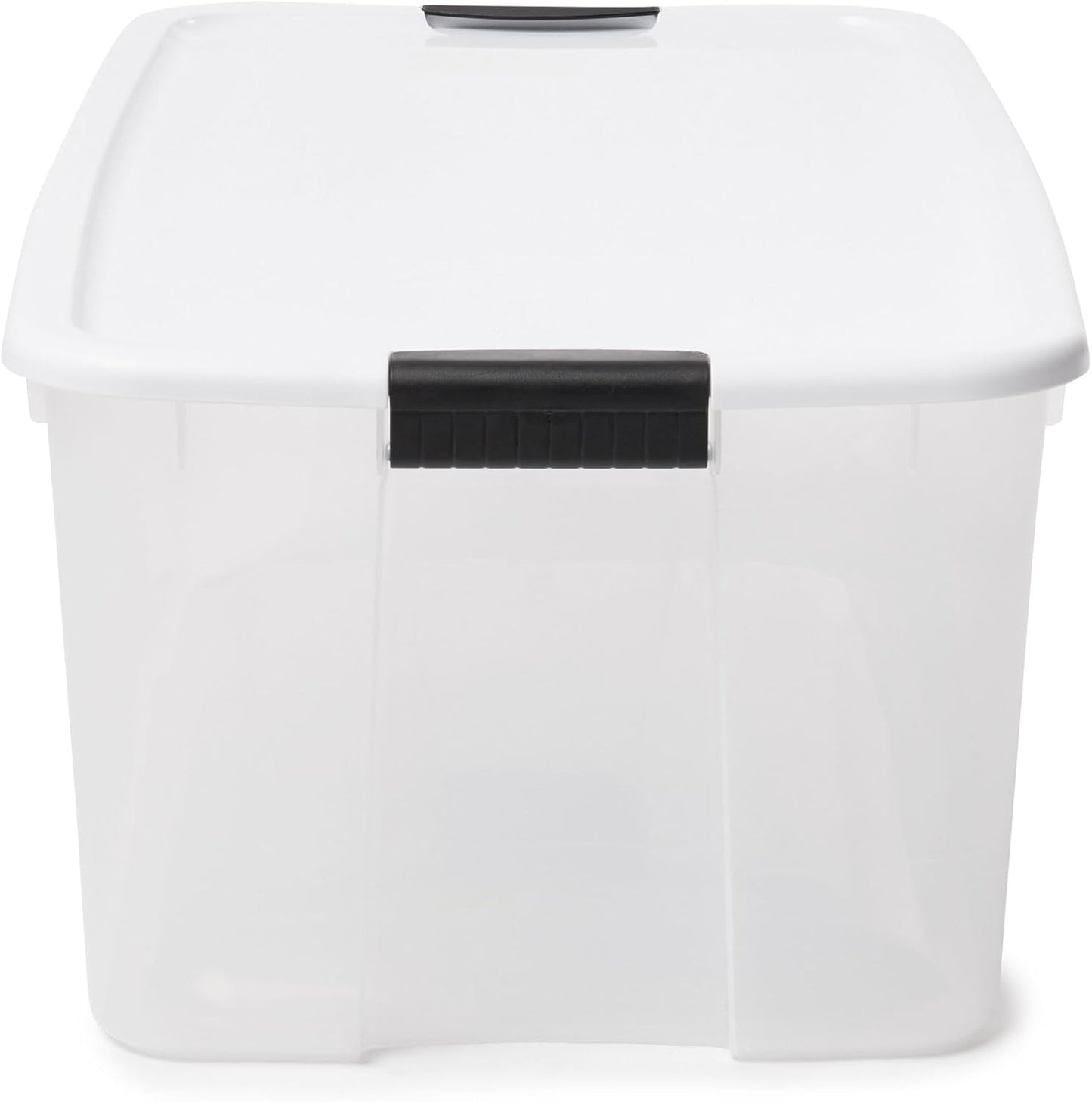 Sterilite 8-Pack Ultra Latching Storage Bins - Clear Plastic, 116 Quart Heavy-Duty Organizers for Home & Office