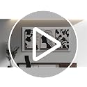 Large Black and White Abstract Canvas Wall Art 30x60 Inches - Modern Bedroom Decor Variation of THIS listing