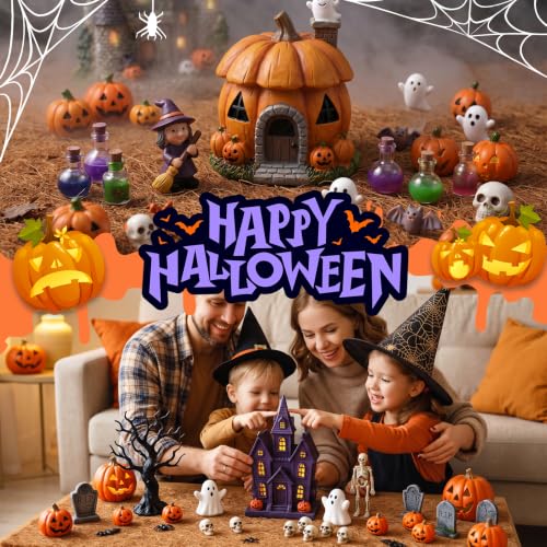 2 Pack Coconut Coir Mats for Halloween Village Decor - Natural Rustic Pathways