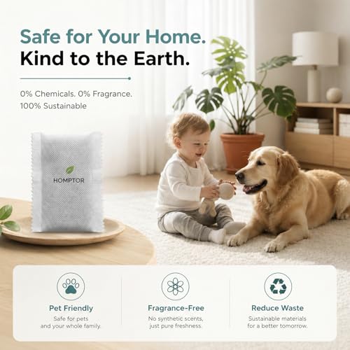 Unscented Odor Eliminator Pouches for Trash Cans & Diaper Pails - Up to 1 Year Freshness