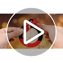 Christmas Photo Frame Ornaments Set - 12 Wooden Holiday Decorations with Beads & Ropes (Classic)