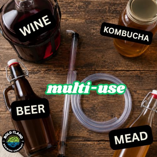 18 Inch Auto Siphon for Homebrew Wine Beer Mead Transfer Equipment