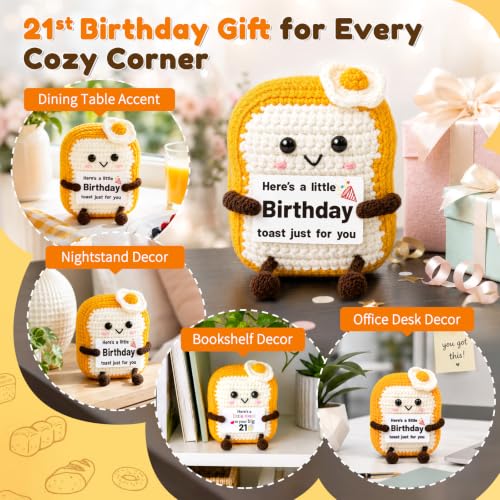 Funny Birthday Toast Crochet Gift for Women Men - 18th Birthday Variation