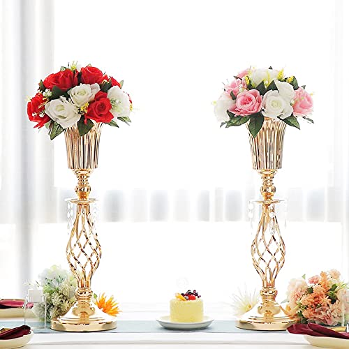 Artificial Rose Balls Set - Red & White for Centerpieces, 10 Pack