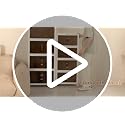 4-Tier Stackable Storage Bins with Lids and Wheels - 53QT White