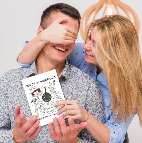 Iron 6 Year Wedding Anniversary Card Gifts for Him Her - Variation LI-406