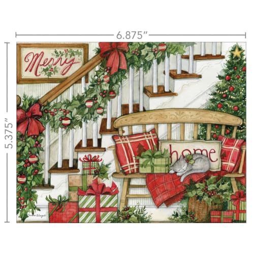 Deck the Halls Boxed Christmas Cards with Susan Winget Artwork